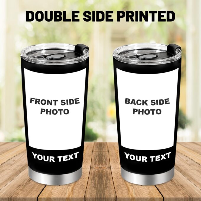 20 Oz Customized Coffee Tumbler with Straw & Lid - Image 5