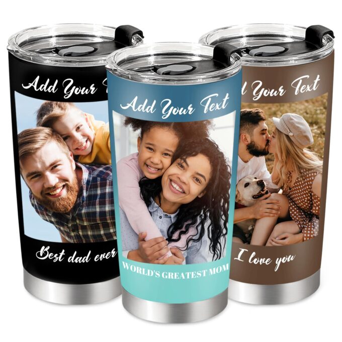 20 Oz Customized Coffee Tumbler with Straw & Lid