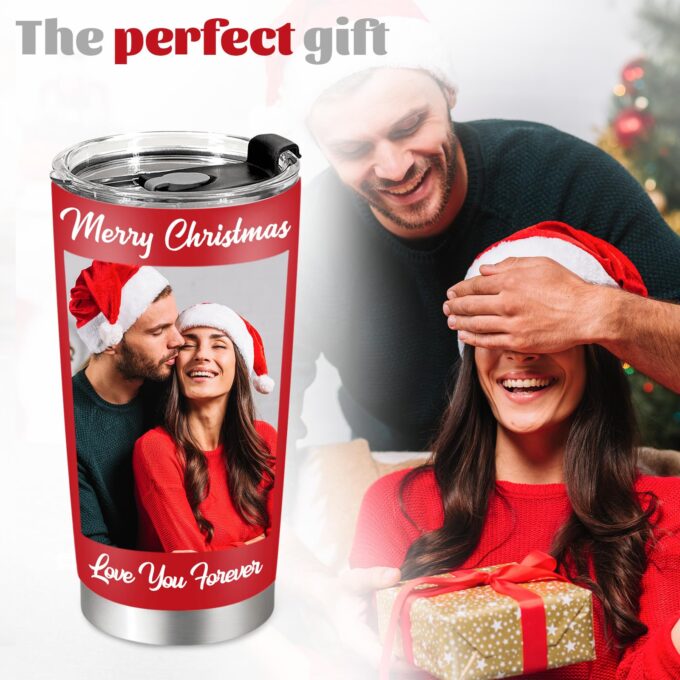20 Oz Customized Coffee Tumbler with Straw & Lid - Image 6